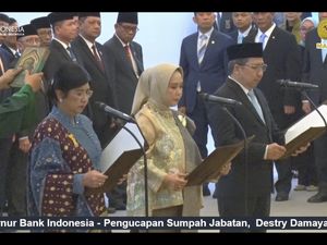 Destry Damayanti Resmi Dilantik Jadi Gubernur BI