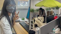 Fenomena 'Office Ageing': Pegawai Kantor Pakai Masker Hingga Buka Payung