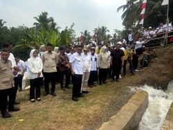 Andra Soni Resmikan Proyek Irigasi Rp 48 M, Alirkan Air ke 10 Ribu Ha Sawah