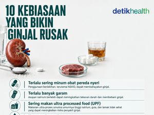 Infografis: 10 Kebiasaan Sehari-hari yang Bikin Ginjal Rusak, Sering Diabaikan