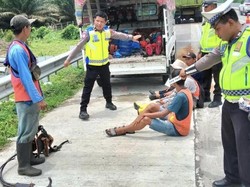 2 Pekerja Pemotong Rumput Tewas Ditabrak Truk di Jalan Tol Medan-Tebing Tinggi