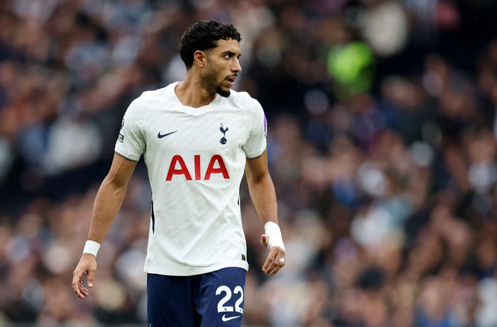 Soccer Football - Premier League - Tottenham Hotspur v Newcastle United - Tottenham Hotspur Stadium, London, Britain - August 29, 2026 Tottenham Hotspur's Omar Marmoush looks on Action Images via Reuters/Andrew Boyers EDITORIAL USE ONLY. NO USE WITH UNAUTHORIZED AUDIO, VIDEO, DATA, FIXTURE LISTS, CLUB/LEAGUE LOGOS OR 'LIVE' SERVICES. ONLINE IN-MATCH USE LIMITED TO 120 IMAGES, NO VIDEO EMULATION. NO USE IN BETTING, GAMES OR SINGLE CLUB/LEAGUE/PLAYER PUBLICATIONS. PLEASE CONTACT YOUR ACCOUNT REPRESENTATIVE FOR FURTHER DETAILS..