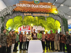 Angkat Miniatur Goa Harimau, Stand OKU Raih Best Stand Design di APKASI Expo