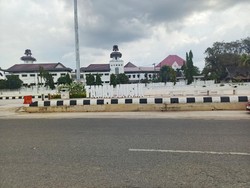 Baru 8 Bulan Diresmikan, Bangunan di Taman Musik Tenggarong Retak-Geser