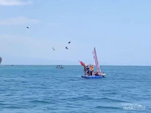 Mendebarkan..., Tradisi Terbangkan Ayam dari Tengah Laut di Situbondo