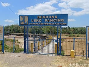 Potret Bendungan Lekopancing Maros Dilanda Kekeringan Parah