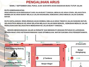 Arus Lalin Denpasar Bakal Dialihkan Saat Upacara di Puri Agung Gelogor