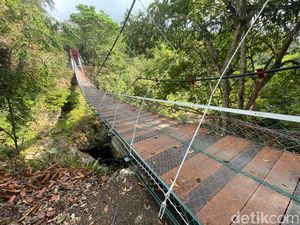 Kondisi Jembatan Pongpet Pangandaran yang Ambruk Saat Diresmikan