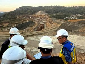Progres Pembangunan Bendungan Bagong Trenggalek Capai 85,64 Persen
