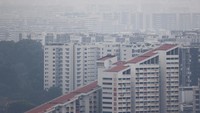 Potret Langit Singapura Diselimuti Kabut Asap Karhutla