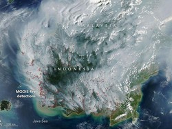 Satelit NASA Tangkap Ratusan Titik Api Kepung Gambut Indonesia