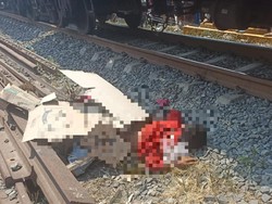 Pemotor Tewas Tertemper KA Baratarahan di Natar Lampung