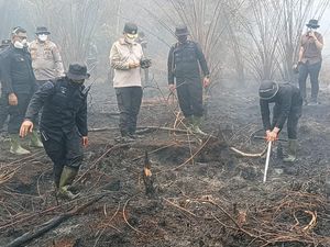 Bara di Lahan Gambut Dicari Pakai Drone Thermal, Lalu Disuntik Cairan Tepung