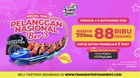 Momen Hari Pelanggan, Trans Studio Cibubur Beri Promo Bertiga Mulai Rp 88 Ribu