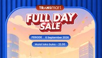 Transmart Full Day Sale Hari Ini! Serbu Pesta Diskon Meriah 50% + 20%