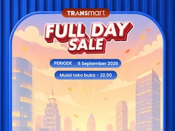 Transmart Full Day Sale Hari Ini! Serbu Pesta Diskon Meriah 50% + 20%