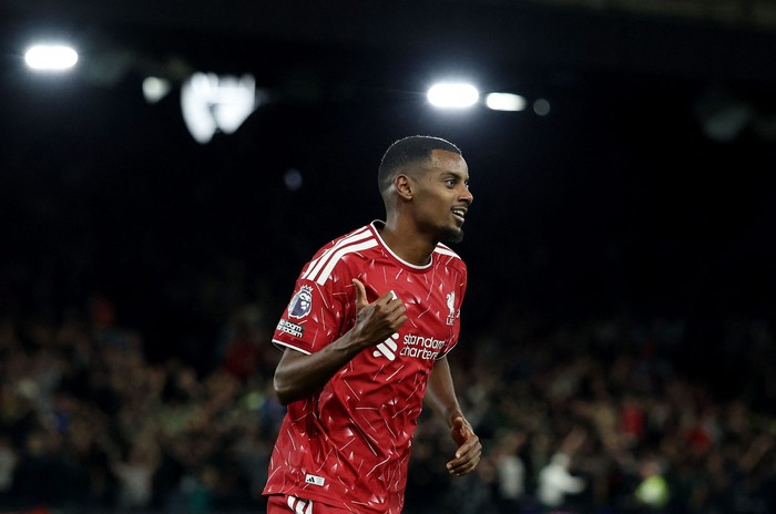 Soccer Football - Premier League - Ipswich Town v Liverpool - Portman Road, Ipswich, Britain - September 4, 2026 Liverpools Alexander Isak celebrates scoring their second goal Action Images via Reuters/Paul Childs EDITORIAL USE ONLY. NO USE WITH UNA