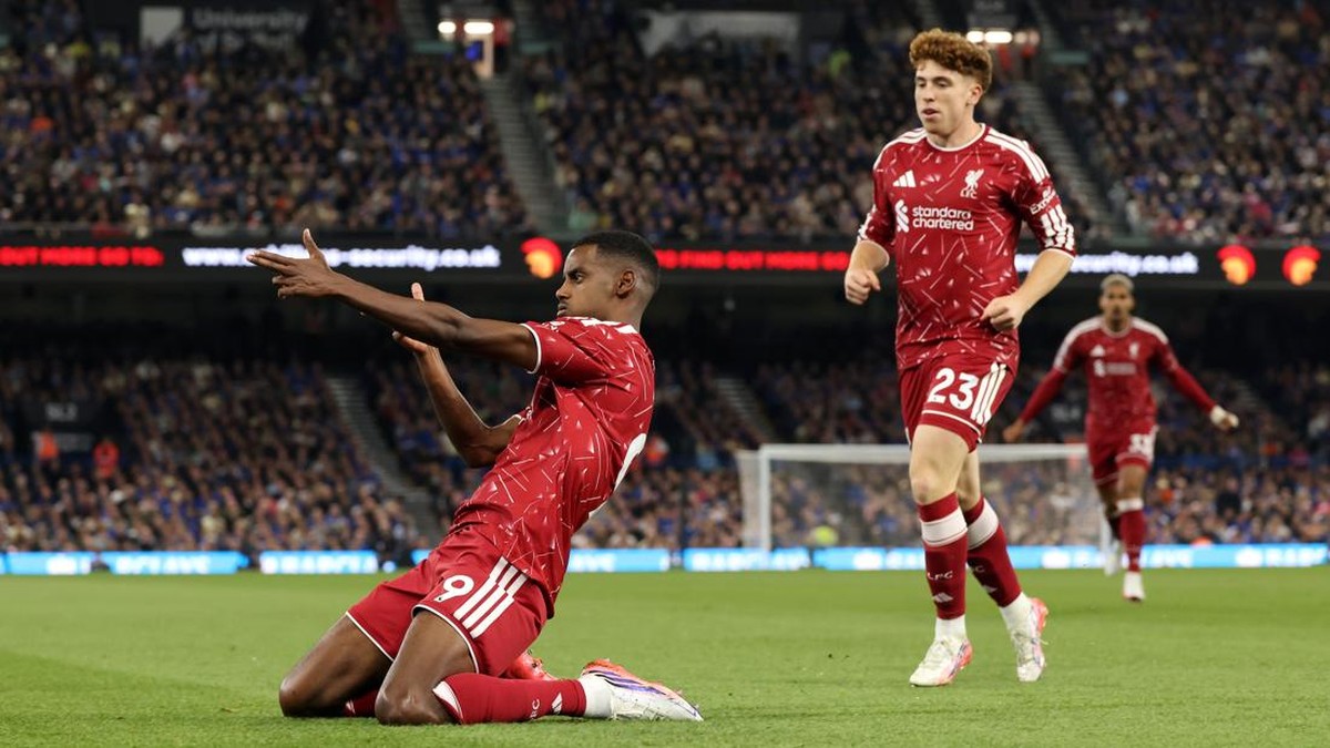 Alexander Isak memborong dua gol kemenangan Liverpool atas Ipswich Town di pekan ketiga Liga Inggris, Sabtu (5/9/2026) dini hari WIB. (Foto: Liverpool FC/Liverpool FC via Getty Images)