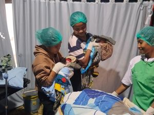 Bayi Kembar Lahir di Tenda Darurat Puskesmas Manggarai Timur