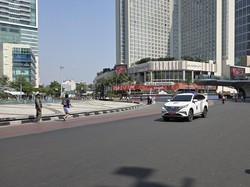 CFD Sudirman-Thamrin Selesai Lebih Cepat Pagi Ini Imbas Abu Anak Krakatau