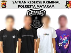 Polisi Ringkus 4 Pengeroyok Ketua KNPI Lombok Barat, Sita Airsotft Gun