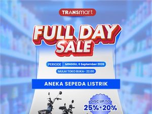 Beli Sepeda Listrik Dapat Diskon Jumbo di Transmart Full Day Sale