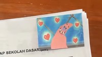 Guru di Kudus Ini Viral Disorot 9GAG, Tutup Nilai Murid Pakai Meme Spongebob