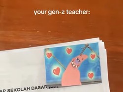 Guru di Kudus Ini Viral Disorot 9GAG, Tutup Nilai Murid Pakai Meme Spongebob