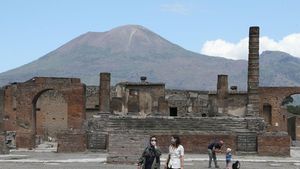 Potret Kota Pompeii yang Hancur Akibat Tertimbun Abu Vulkanik
