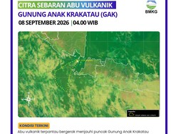 BMKG Prakirakan Sebaran Abu Vulkanik Anak Krakatau Jauhi Wilayah RI
