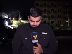 Video Detik-detik 2 Jurnalis Tv Terkena Serangan Drone Israel