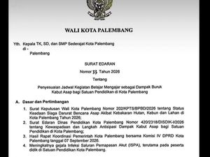 Kualitas Udara Memburuk, Palembang Terapkan PJJ Mulai Besok