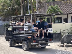 Taxi Pickup yang Ikonik, Andalan Turis-turis Asing di Nusa Lembongan