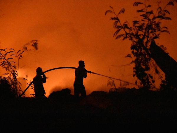 TPA Galuga Bogor Terbakar, Petugas Berjibaku Padamkan Api