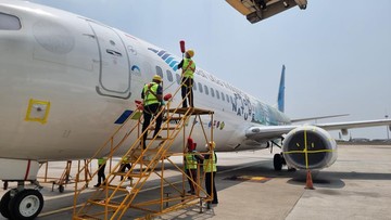 Garuda Cek Pesawat Sebelum Terbang Lagi Imbas Abu Vulkanik