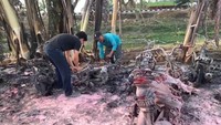 Area Parkir Pabrik di Demak Kebakaran, 20 Motor Hangus