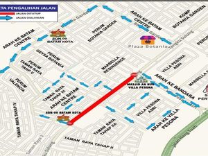 Jalan Tengku Sulung Batam Ditutup Mulai Besok, Ini Jalur Alternatifnya