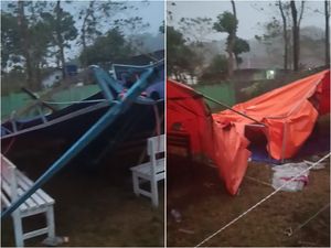 Video: Tenda Darurat Pusksesmas di Manggarai Timur Roboh Usai Diterjang Hujan Angin