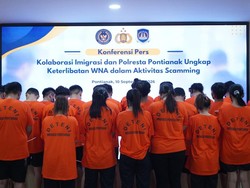 31 WNA Malaysia-Taiwan Ditangkap di Hotel Pontianak, Diduga Scamming