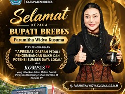 Bupati Brebes Paramitha Raih Penghargaan Daerah Peduli UMKM-Potensi Lokal 2026