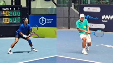 Men's World Tennis Championship: Rifqi dan Rafalentino Tembus Babak Kedua