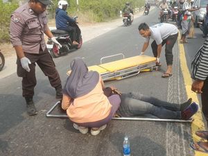 Kecelakaan Motor Vs Truk Trailer di Gresik, 1 Orang Tewas