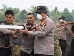 Satgas Edukasi Karhutla Aman Nusa II Bantu Pendinginan Karhutla di Kalteng