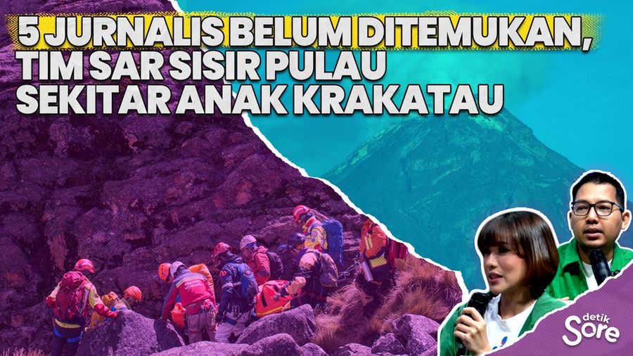 Hari ke-4 Pencarian 5 Jurnalis Hilang di Anak Krakatau