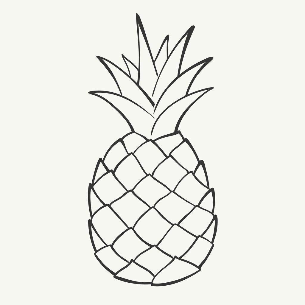 Ilustrasi Lembar Gambar Buah