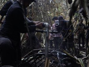 Selain Cairan X-Fire, Polda Riau Padamkan Karhutla Pakai Drone