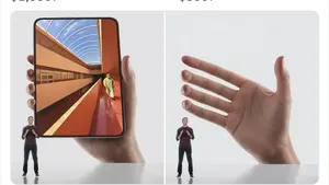 Meme Kocak iPhone Duo, HP Lipat Pertama Apple Kena Roasting