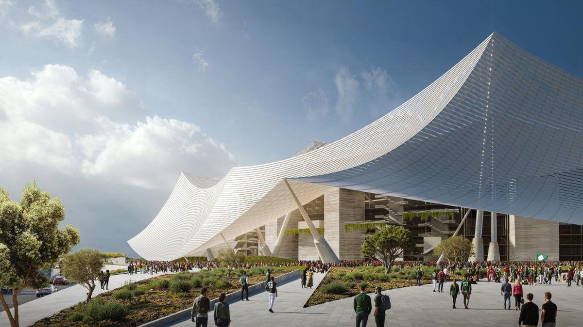 Stade Hassan II stadium disebut akan jadi venue Final Piala Dunia 2030. (Foto: Getty Images/Handout)