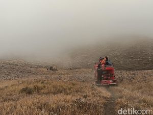 Dari Darat dan Udara, Begini Upaya Petugas Padamkan Karhutla Bromo