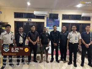 WN Palestina Diamankan di Nusa Lembongan Diserahkan ke Rudenim Denpasar